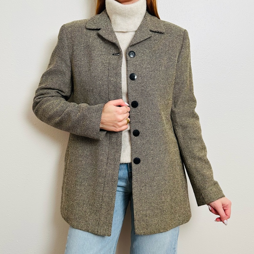 Vintage Ann Freedberg Women's Wool Cashmere Blend Jacket Coat
